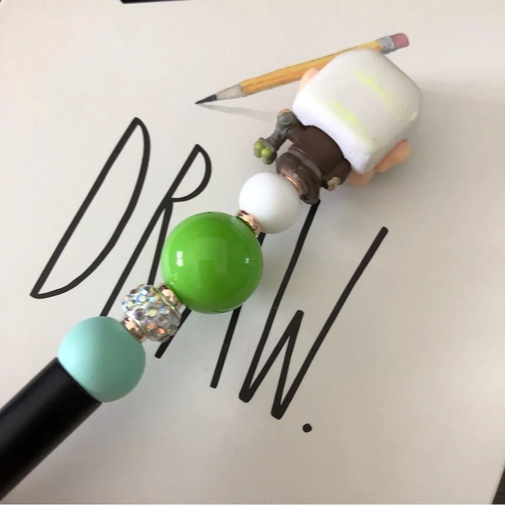 Disney Doorables: Up: Carl Fredricksen handmade beaded pen
